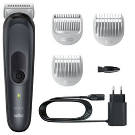 Braun BG3340 BodyGroomer Series 3 Recortadora Corporal para Hombre con Batería Recargable y 3 Accesorios
